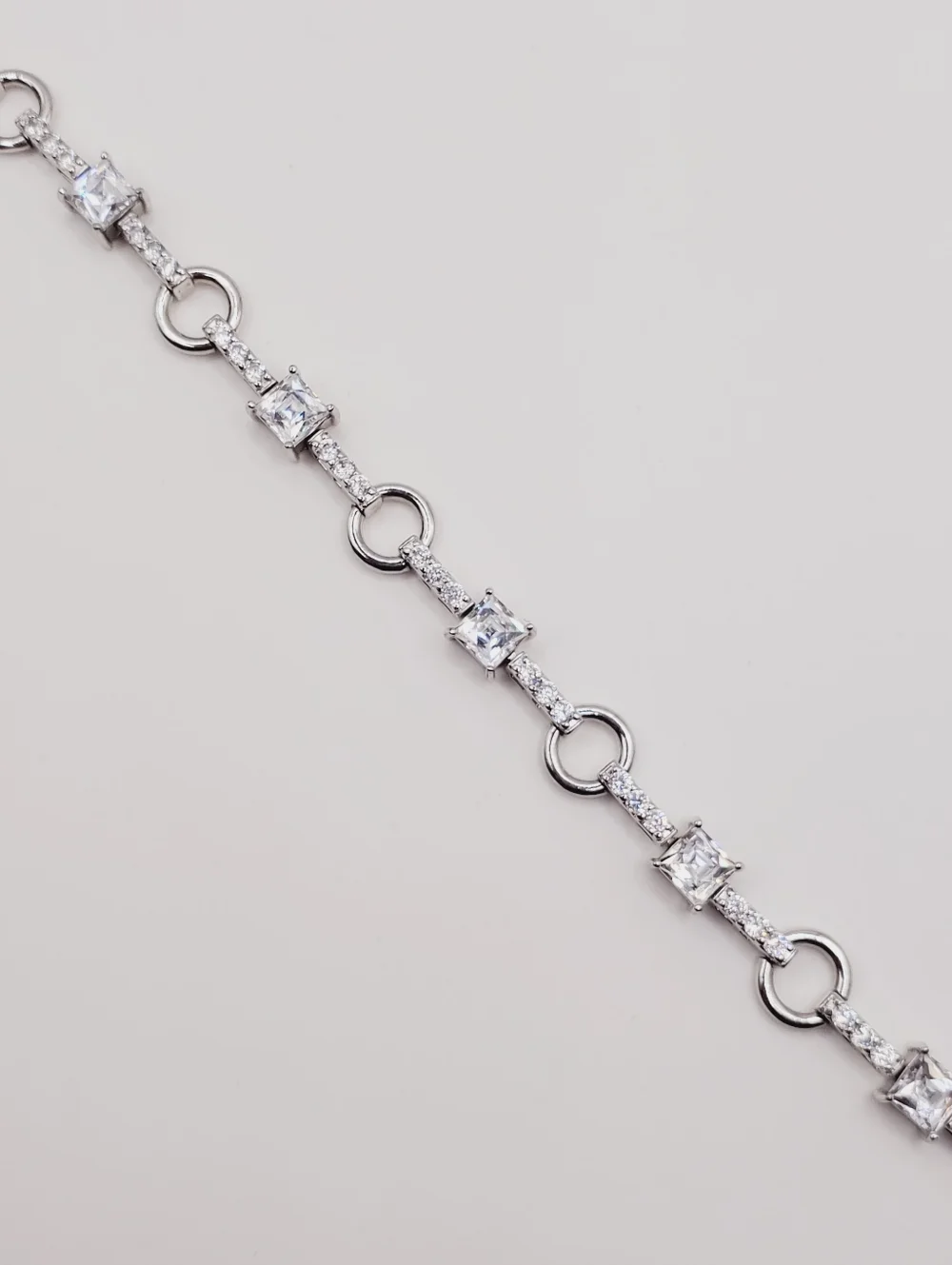 925 Sterling Silver Circle Link Bracelet